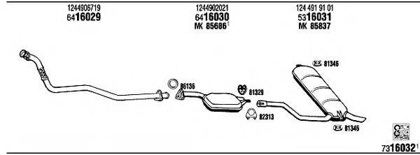 WALKER MB30319A Система випуску ОГ