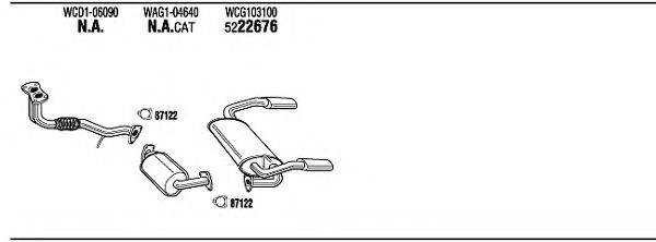 WALKER MG15007 Система випуску ОГ