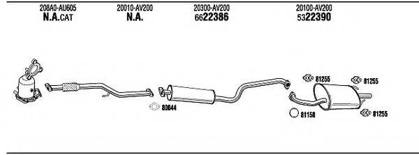 WALKER NI65058 Система випуску ОГ