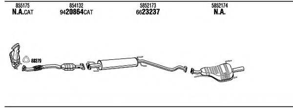 WALKER OP25031 Система випуску ОГ