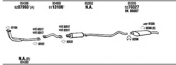 WALKER OP40096 Система випуску ОГ