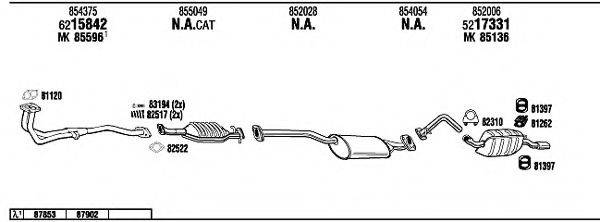 WALKER OP60014 Система випуску ОГ