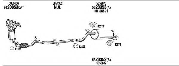 WALKER OPH19723 Система випуску ОГ