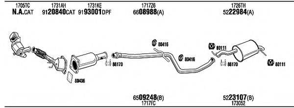 WALKER PEH17852BA Система випуску ОГ