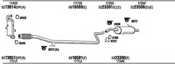 WALKER PEH23389BB Система випуску ОГ