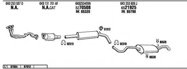 WALKER SE60029 Система випуску ОГ