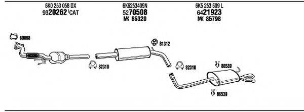 WALKER SE60062 Система випуску ОГ