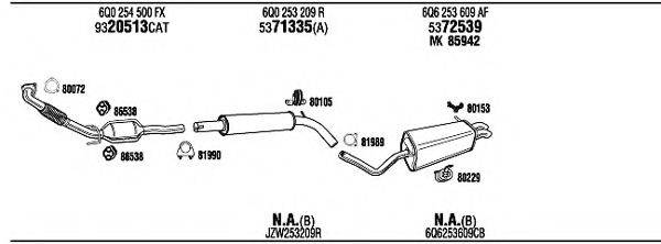 WALKER SEH16525AA Система випуску ОГ