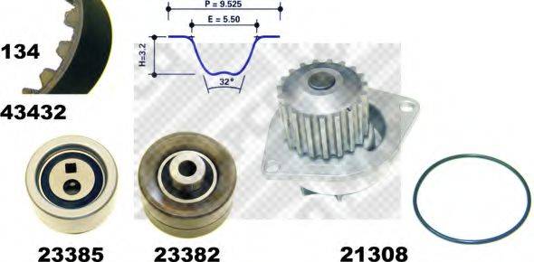 MAPCO 41432 Водяний насос + комплект зубчастого ременя