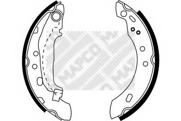 MAPCO 8857 Комплект гальмівних колодок