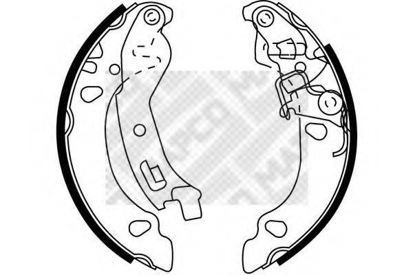 MAPCO 8035 Комплект гальмівних колодок