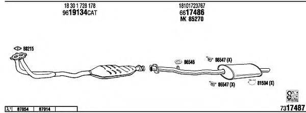 FONOS BW31608 Система випуску ОГ