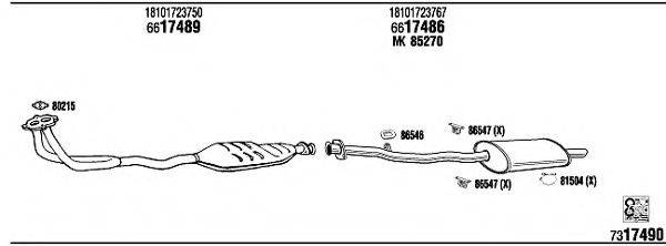 FONOS BW31610 Система випуску ОГ