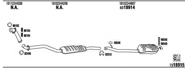 FONOS BW32508A Система випуску ОГ