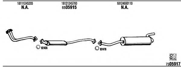 FONOS BW40232C Система випуску ОГ