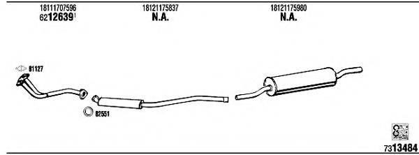 FONOS BW51802B Система випуску ОГ