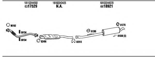 FONOS BW52526 Система випуску ОГ