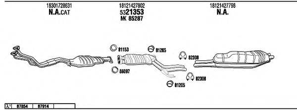 FONOS BW52537 Система випуску ОГ