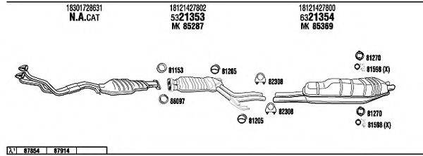 FONOS BW52541 Система випуску ОГ