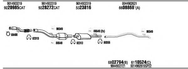 FONOS MBH15003B Система випуску ОГ