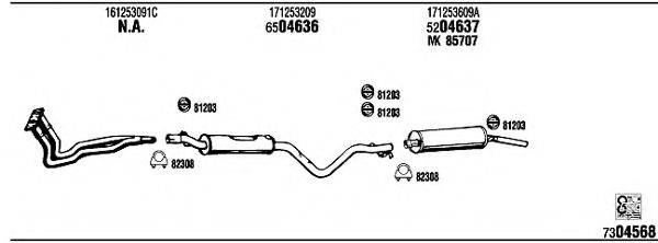 FONOS VW35170B Система випуску ОГ