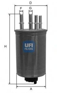 UFI 2445900 Паливний фільтр