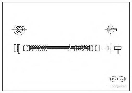 CORTECO 19032279 Гальмівний шланг