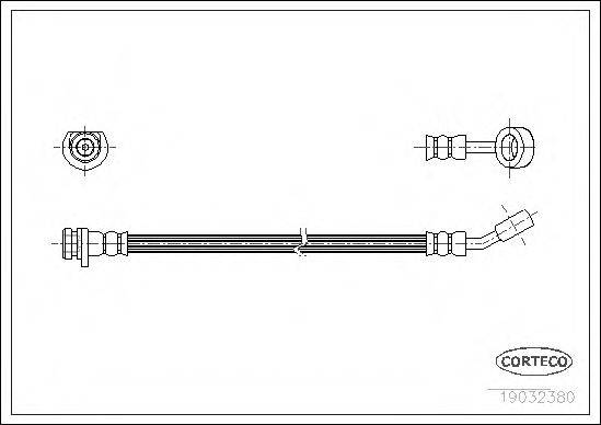 CORTECO 19032380 Гальмівний шланг