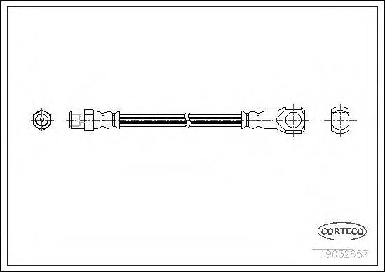 CORTECO 19032657 Гальмівний шланг