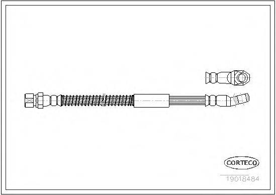 CORTECO 19018484 Гальмівний шланг