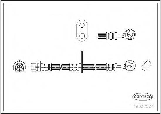 CORTECO 19032524 Гальмівний шланг