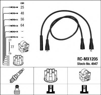 MOSKVICH 21412-3707050 Комплект дротів запалювання