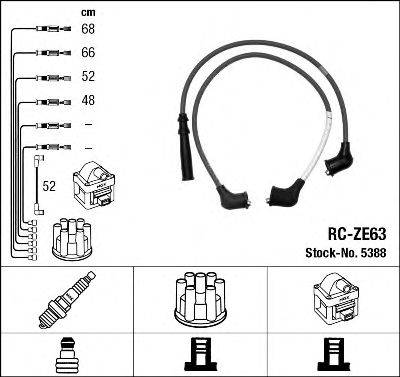 MAZDA 8BBE-18-140 Комплект дротів запалювання