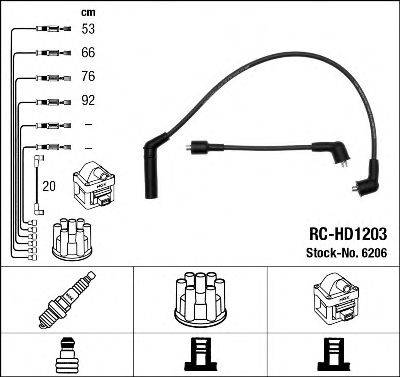 TOYOTA 90919-21364 Комплект дротів запалювання