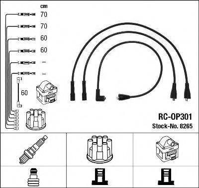 OPEL 90 007 104 Комплект дротів запалювання