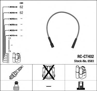 CITROEN 95 584 562 Комплект дротів запалювання