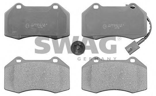 SWAG 70116011 Комплект гальмівних колодок, дискове гальмо