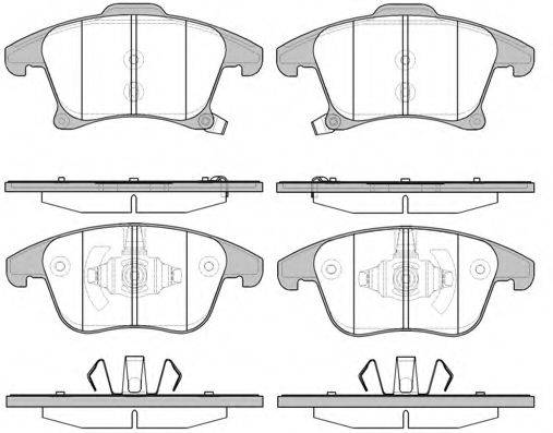 FORD 1860105 Комплект гальмівних колодок, дискове гальмо