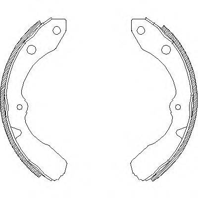 TOYOTA 04494 12040 Комплект гальмівних колодок