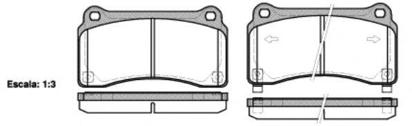 NISSAN D4060JF20C Комплект гальмівних колодок, дискове гальмо