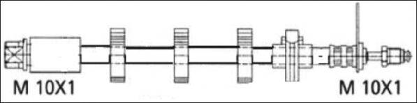 CITROEN 481679 Гальмівний шланг