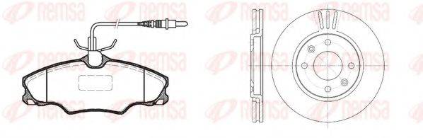 REMSA 860300 Комплект гальм, дисковий гальмівний механізм