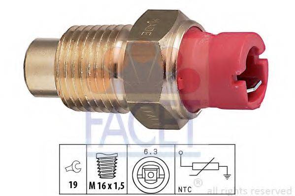 FACET 73132 Датчик, температура охолоджувальної рідини