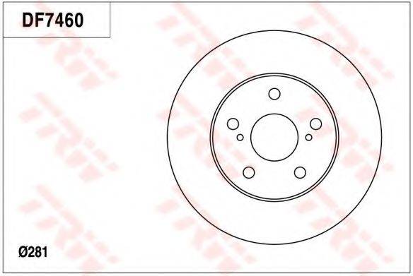 TRW DF7460 гальмівний диск