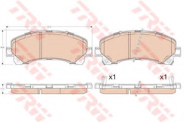 CHEVROLET 94770229 Комплект гальмівних колодок, дискове гальмо