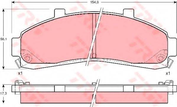 FORD 4062399 Комплект гальмівних колодок, дискове гальмо