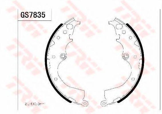 TOYOTA 0449504010 Комплект гальмівних колодок