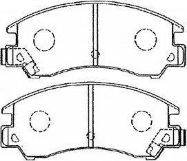 SUBARU AY040-FJ003 Комплект гальмівних колодок, дискове гальмо