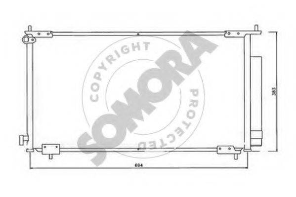 SOMORA 127160 Конденсатор, кондиціонер
