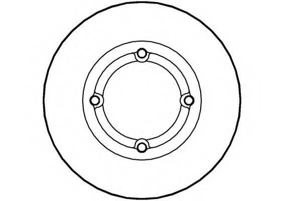 NATIONAL NBD095 гальмівний диск